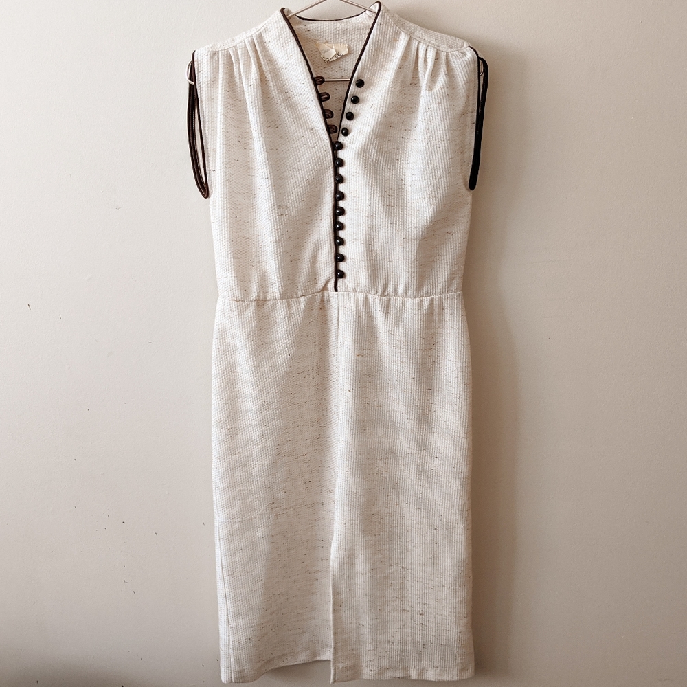 Vintage Sears Cream Pencil Dress